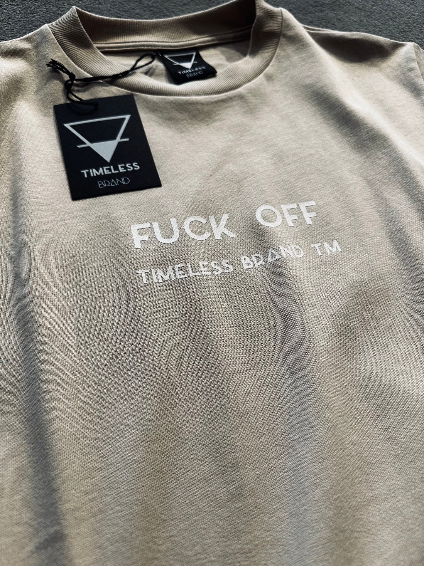 T-SHIRT FUCK OFF SABBIA