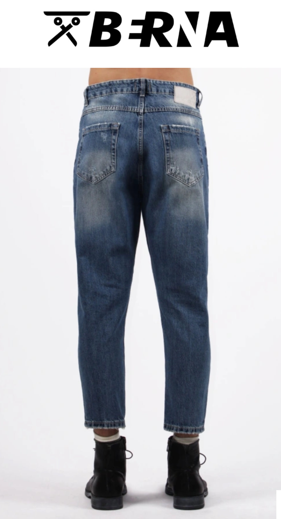 JEANS CARROT BLU