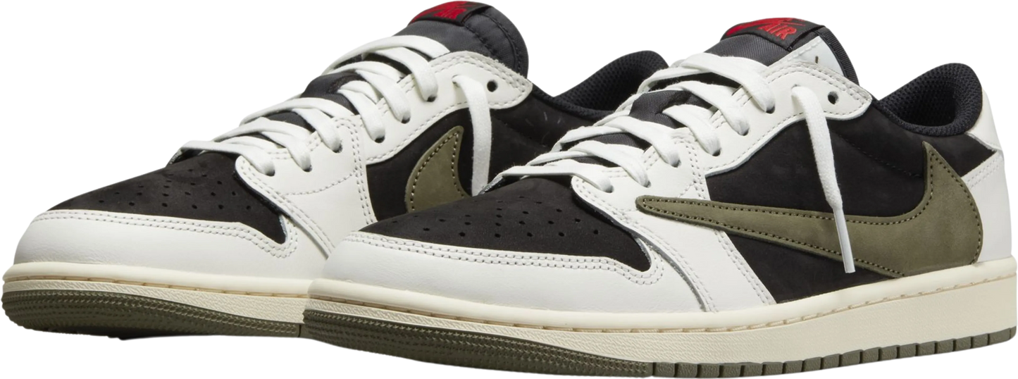 JORDAN 1 LOW TRAVIS SCOTT OLIVE